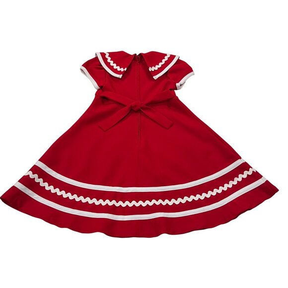 Allison Ann Vintage Sailor Dress, Red White, 4T - Picture 5 of 6